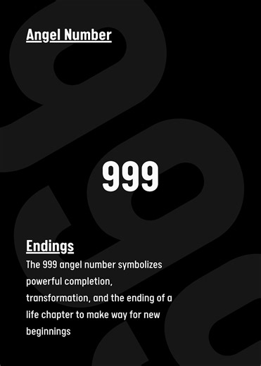 'Angel Number 999 Endings' Poster, picture, metal print, paint by Martin | Displate