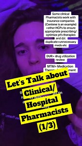 19K views · 490 reactions | Let’s Talk About: Clinical+Hospital Pharmacists :) (1/3) #doctor #pharmacist #pharmacy #hospital #verify #compound #TPN #chemo #counseling #meds #bloodthinners #antibiotics #code #epi #heartattack #rounds #nursepractitioner #dietician #physician #PA #RN #nurse #team | Dr. Kati Forbes, PharmD, RPh | Facebook