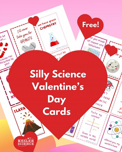 Grab these fun, FREE science-themed Valentine's Day cards for your students! Just download and print to look for patterns, talk about the science behind the jokes, or create dichotomous keys! 👉 Get your free Silly Science Card Set today! https://keslerscience.com/free_silly_science_valentines_day_card | Kesler Science