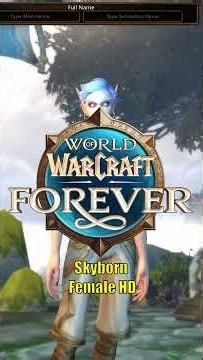 Skyborn Female HD Character Showcase | WoW Forever