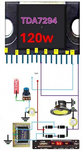 7294 amplifier circuit#electroniccircuit