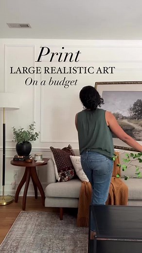 Printing Tip! 🚨 Turn your favorite art prints into budget-friendly canvas art with this #LifeHack by @miriammusings.