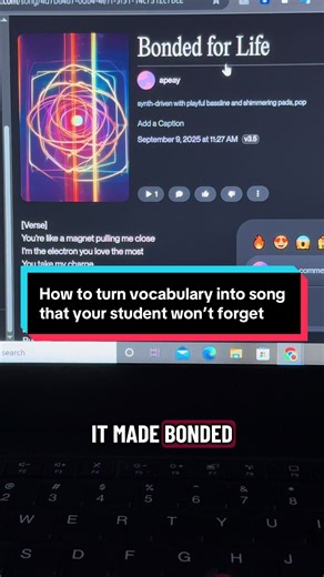 Transform Vocabulary into Memorable Songs for Students