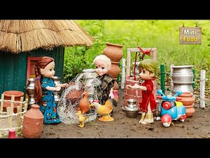 Miniature Pot Chicken | Clay Pot Chicken Recipe | Tiny Cooking | Mini Food Cooking