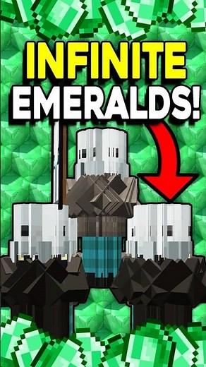 BEST INFINITE EMERALD FARM EVER! IN MINECRAFT BEDROCK 1.21!