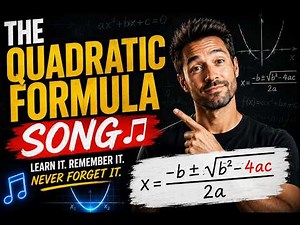 The Quadratic Formula Song | Learn the Quadratic Equation