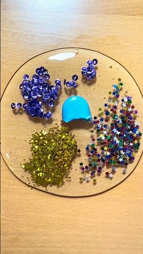 Mixing Clear Slime + Lip Balm + Glitter | Satisfying ASMR