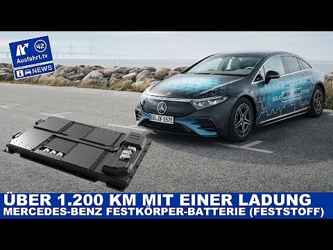 Mercedes-Benz EQS test vehicle travels over 1,200 km on one battery charge! Solid-state technology