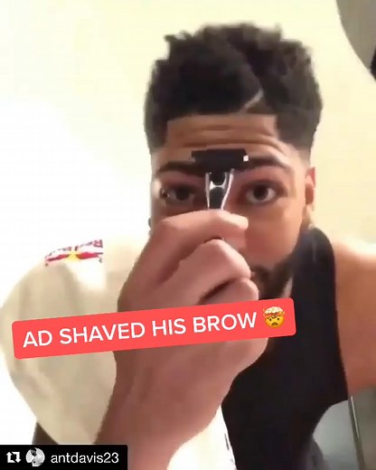 Anthony Davis Shaved Brow Reaction
