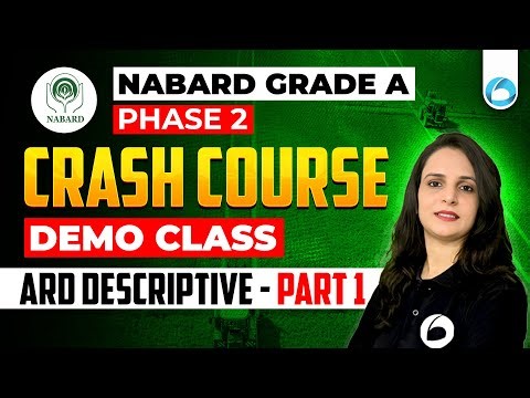 NABARD Grade A Phase 2 Crash Course | ARD Descriptive Demo Class Part 1 | NABARD Grade A 2025