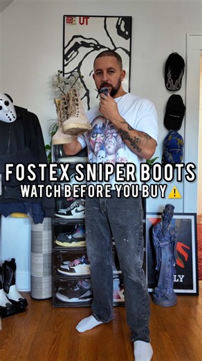 Fostex Sniper Boots: 3 Things To Know #yeezy #boots #yzy #kanyewest #fyp Fostex Sniper Boots review, Fostex garment manufacturing, Yeezy Season 4 boot alternative, Kanye West style boots, archive fashion finds, Gorpcore aesthetic outfits, combat boots styling, tactical boots streetwear, YZY gap aesthetic, vintage military boots, sniper boots sizing, affordable Yeezy boots