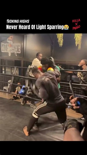 They never heard of light sparring😳