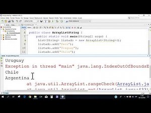 ArrayList de String Ejemplo en JAVA Netbeans
