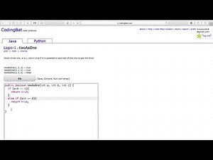 Logic 1 (twoAsOne) Java Tutorial || codingbat com