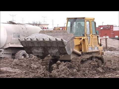 Track Loader CAT 963B Working