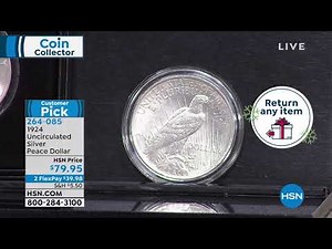 1924 Uncirculated Silver Peace Dollar