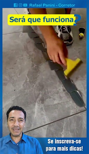 Dica para rejuntar piso