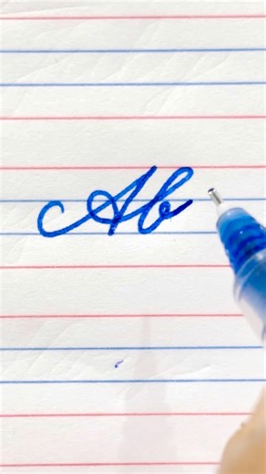 How to write connecting letter A+b in cursive writing