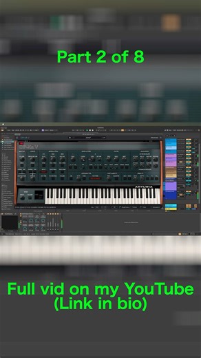 Moog Subsequent 37 & Arturia V Collection Pt. 2/8 | Beat Making Workflow in Ableton Live #shorts