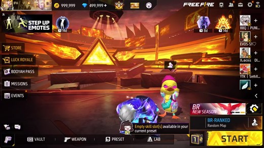 ម៉ូដ skin កាអាវ Free Fire: ចំនួនវាតួលនៃអាវអាកសព្វ