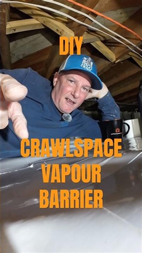 ✅ DIY Crawlspace Vapour Barrier.#diy #how #howto #learning #crawlspace #crawlspaceencapsulation