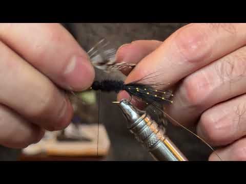 Black original Wooly Bugger Fly Pattern.