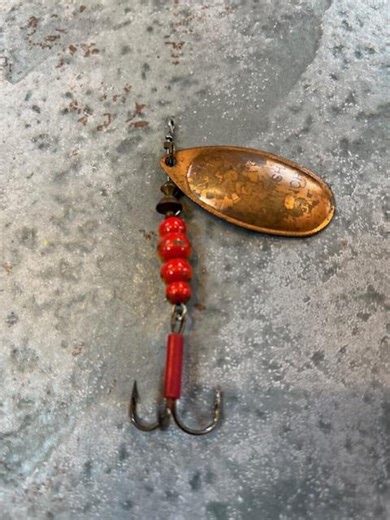 Mepps Aglia #5 Fishing Lure Copper Spinner - Etsy