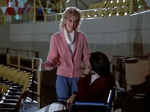 Remington Steele - One sided catfight and KO between brunette heroine and tall blonde villainess