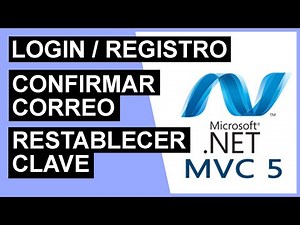 Login, Registro, Confirmar correo y Restablecer clave en ASP.NET MVC 5