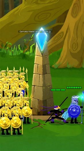 Golden Speartons in God Mod | Stick War Legacy #stickwarsaga #short