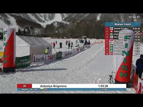WSOC 2026 Day 3 Middle - Finish Cam. - World Ski Orienteering Championships 2026 in JAPAN