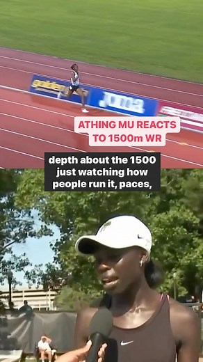 12K views · 191 reactions | Athing Mu gives us her 1500m WR reaction. #track #worldrecord | NBC Olympics & Paralympics | Facebook
