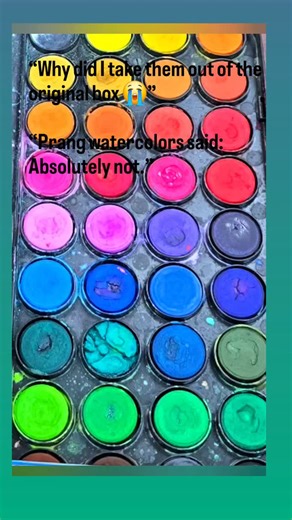 ⛔️ Oops!!! ⚠️ I took the Prang watercolor half pans out of their original boxes. ⛔️ Big mistake. ⚠️ HUGE 😂 Sorting session!!! | Radhi Ka