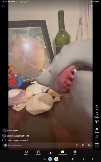 shark puppet dies #bfdi #funny #spongebob #memes #duet #playerpoppyplaytime