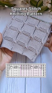 917K views · 7K reactions | How to knit Squares Stitch #knittingdesign #knittingstitchpatterns #knittingpattern #knitstitch #tejidos #strickmuster #stricken #agujas | Free Knitting Patterns | Facebook