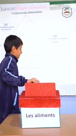 lycee on Instagram‎: "Nos élèves ont classé les aliments dans la pyramide alimentaire et ont appris l’équilibre alimentaire de façon ludique. #PyramideAlimentaire #NutritionSaine #مدرسة_الليسيه_مودرن"‎
