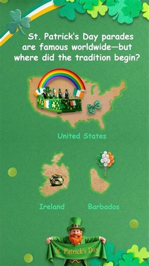 Where Did St. Patrick's Day Parades Really Begin? 🍀 St. Patrick Day Trivia