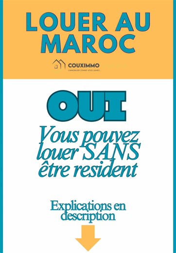 Et oui.. contrairement à ce que beaucoup d’entre vous pensez, vous n’avez pas besoin d’une carte de résidence pour avoir un contrat de location longue durée! Quelque soit votre situation, votre document d’identité, fait foi! Si vous êtes étranger, sans avoir besoin de visa, votre passeport suffira Si vous avez besoin d’un visa, votre passeport ainsi que le visa valable sera nécessaire! 😬 par conséquent, si vous avez l’habitude de passer 6 mois de l’année au Maroc, il est peut-être temps de fair