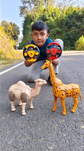 Remote Control one Toy Giraffe & one Camel 🐪 Unboxing and testing 🔥 | Shorts