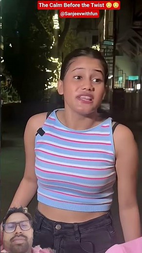 The Calm Before the Twist 😳😳 #funny #trending #viral #shorts #sanjeevwithfun #tricks #girls #bhoot