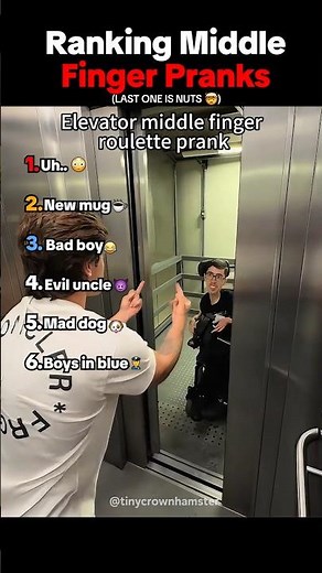 Ranking Middle Finger Pranks