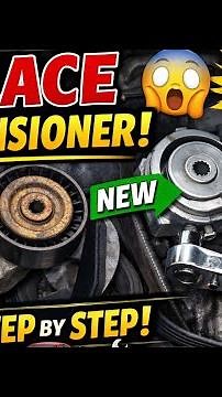 BAD BELT TENSIONER?😱 Replace It Yourself |Easy DIY Car FixBelt Tensioner Replacement in 10 Minutes 🔧