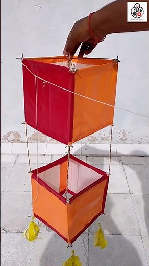 How to make Box Kite Making Home made DIY | 3d box Kite | Creative ideas diy crafts tamil #crafts