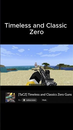 Top 3 best Minecraft Gun Mods #minecraft #minecraftmods #shorts
