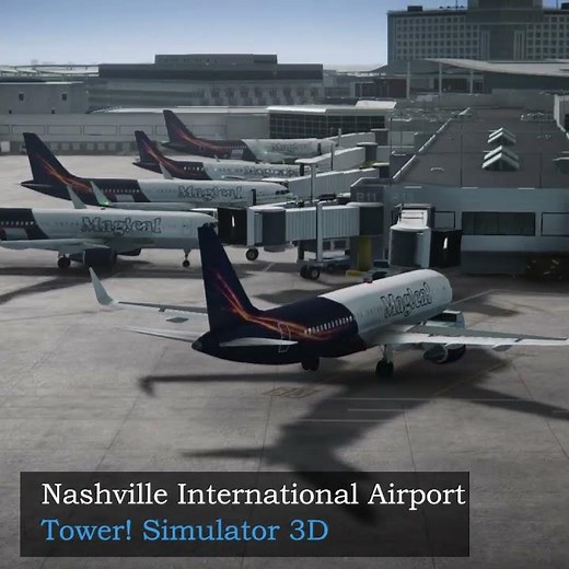 [KBNA] Nashville Airport for Tower! Simulator 3 by FeelThere - Short Trailer
