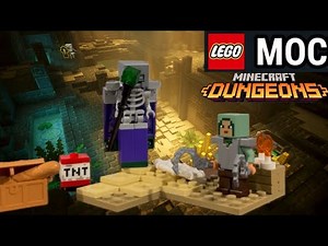 Lego Minecraft Dungeons : Desert Temple Battle MOC #lego #minecraftdungeons