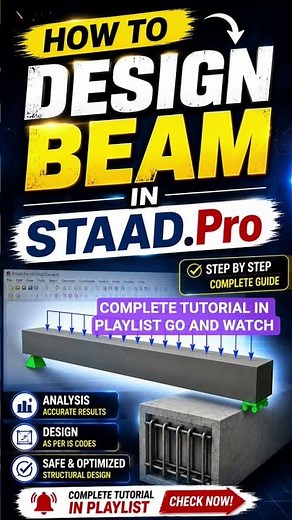 📚 Master STAAD.Pro 🔗 beginers to pro [https://youtu.be/OcvaTNv8mKM?si=6gyCH2jL3vVUddM_]