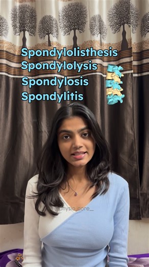 Dr.Diksha Mahajan(PT) on Instagram: "If you’ve ever mixed these up in viva… this reel is for you 😬 . . . . . . . . . #physioviva #physiotherapystudent #orthophysio #spineconditions #spondy"