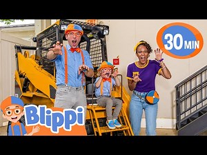 Blippi and Meekah's Excavator Playdate with Levi! Educational Videos for Kids - Videos For Kids