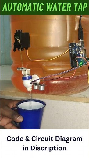 Automatic Water Tap using arduino with ultra sonic sensor